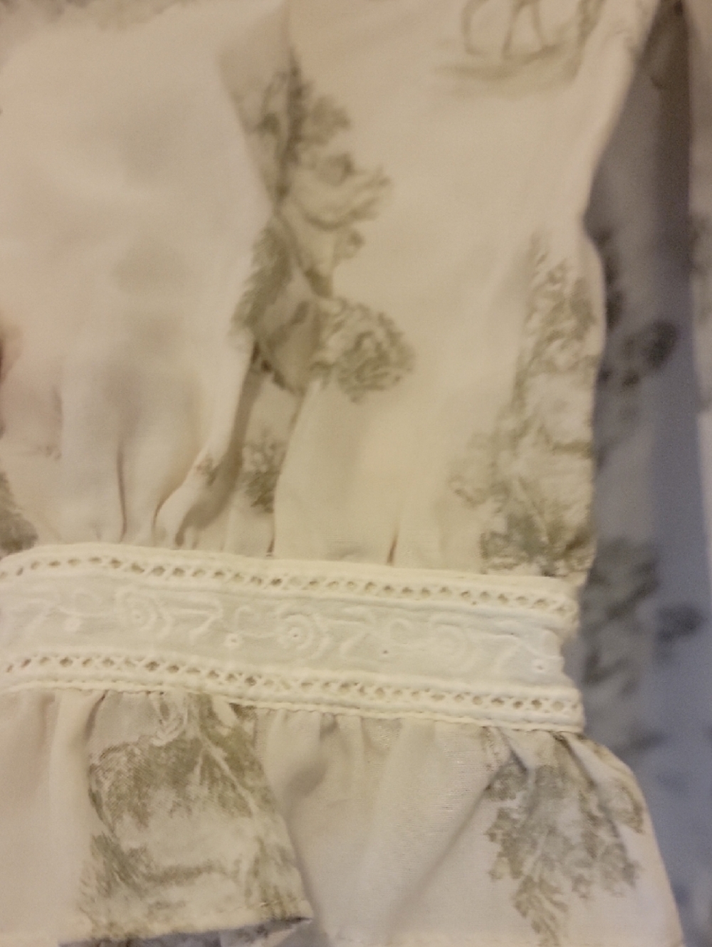Simple Retro Vintage-Inspired Cream Floral Print Long Sleeve Dress Size S - Picture 8 of 15